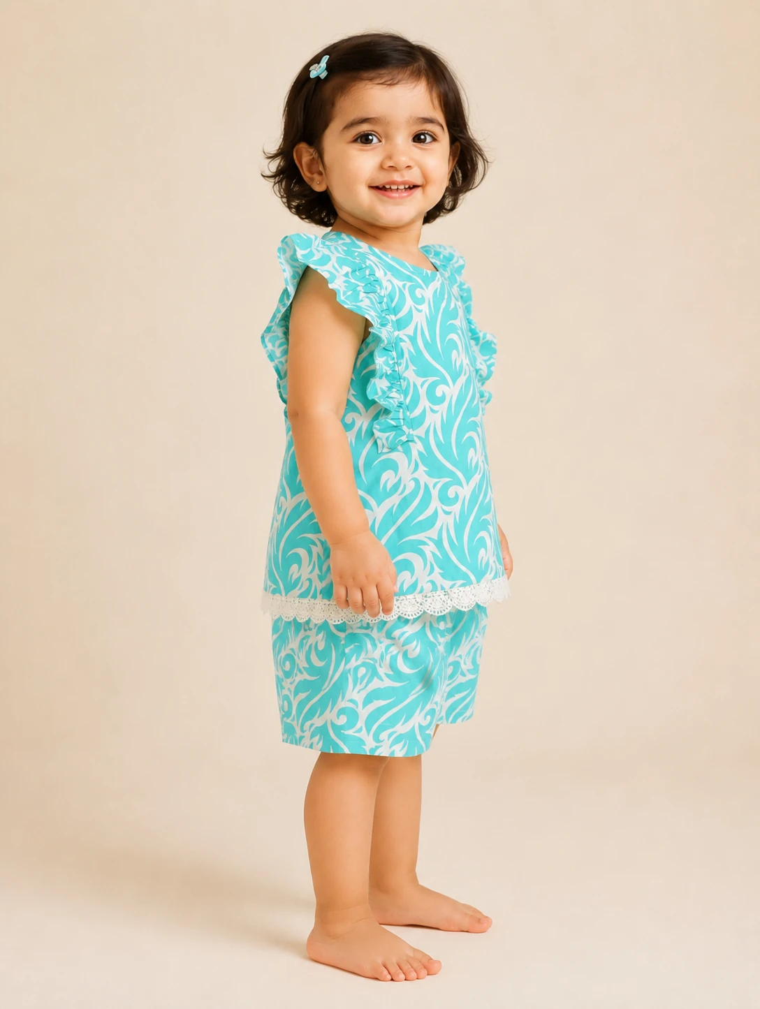 Aqua Swirl side view
