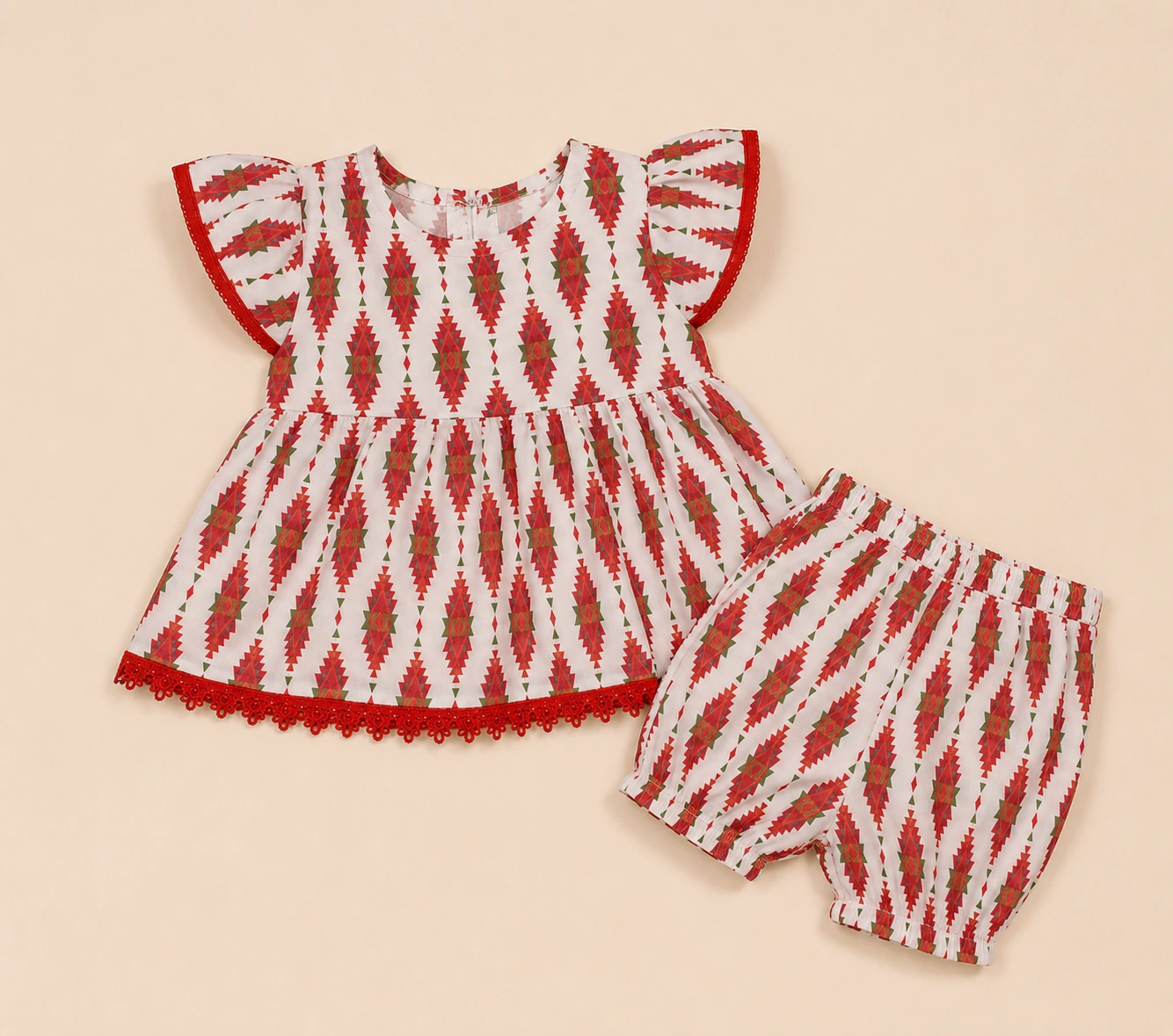 Aztec Rose full outfit flat-lay
