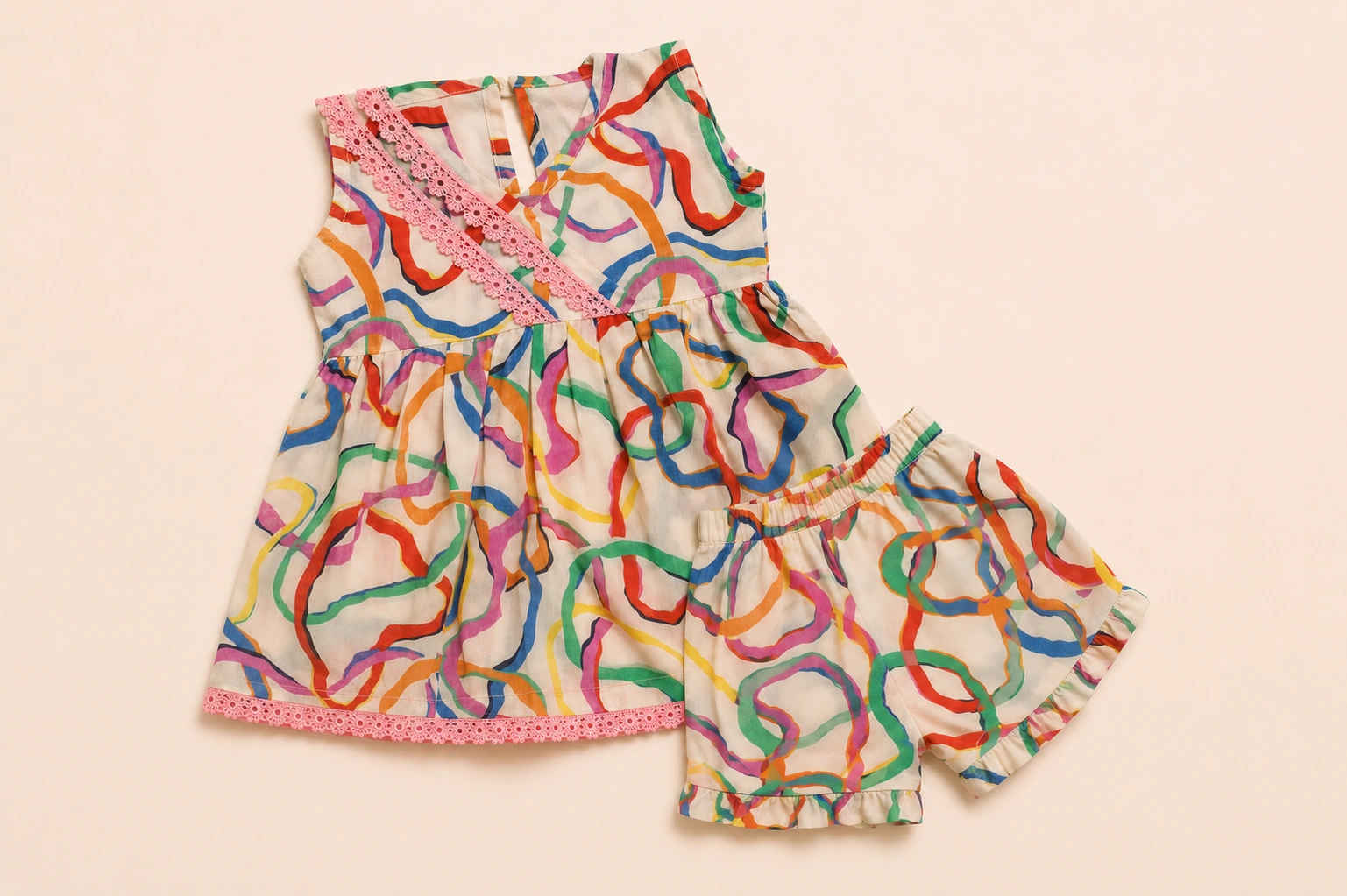 Confetti Swirl full outfit flat-lay