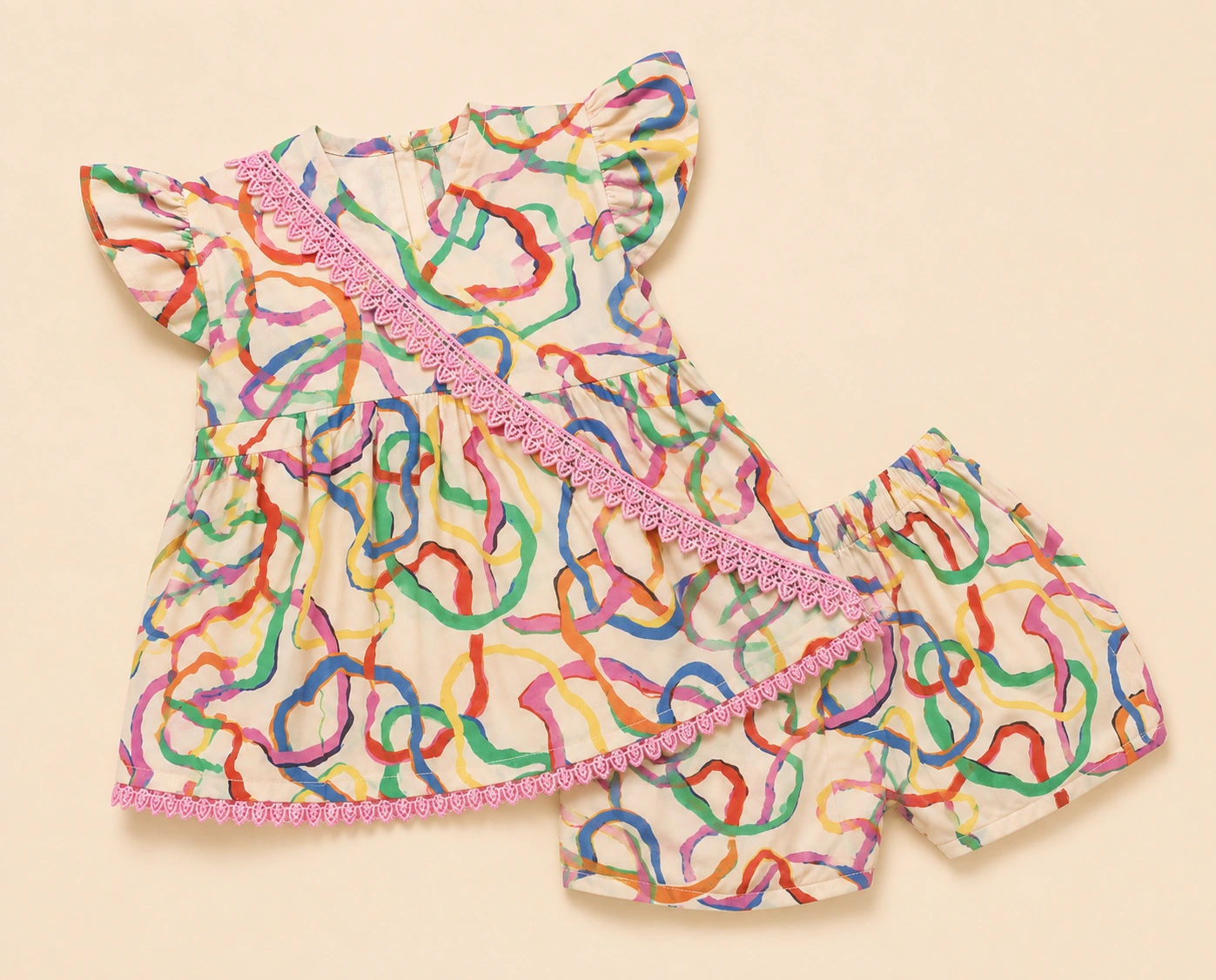Rainbow Ribbon full outfit flat-lay